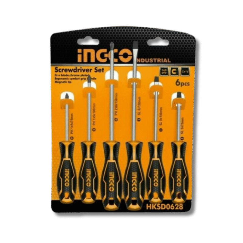 SET 6PZ CACCIAVITI CROCE/TAGLIO INGCO